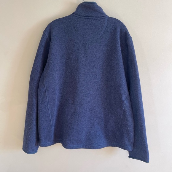L.L. Bean Fleece Jacket Men’s XL Coat LL Navy Blue Sweater Full Zip New - Picture 4 of 10